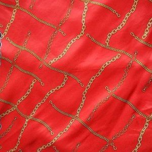 Chainlink silk scarf